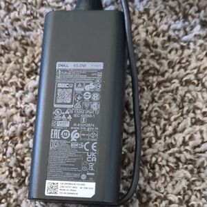 Dell Black Power Adapter with Attached Cable